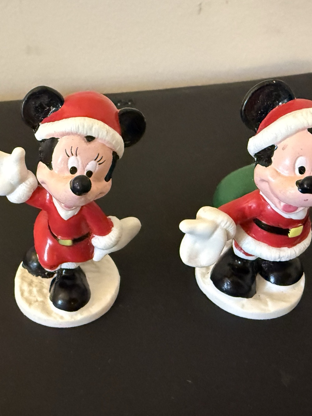 Vintage Mickey and Minnie Disney PVC figurines